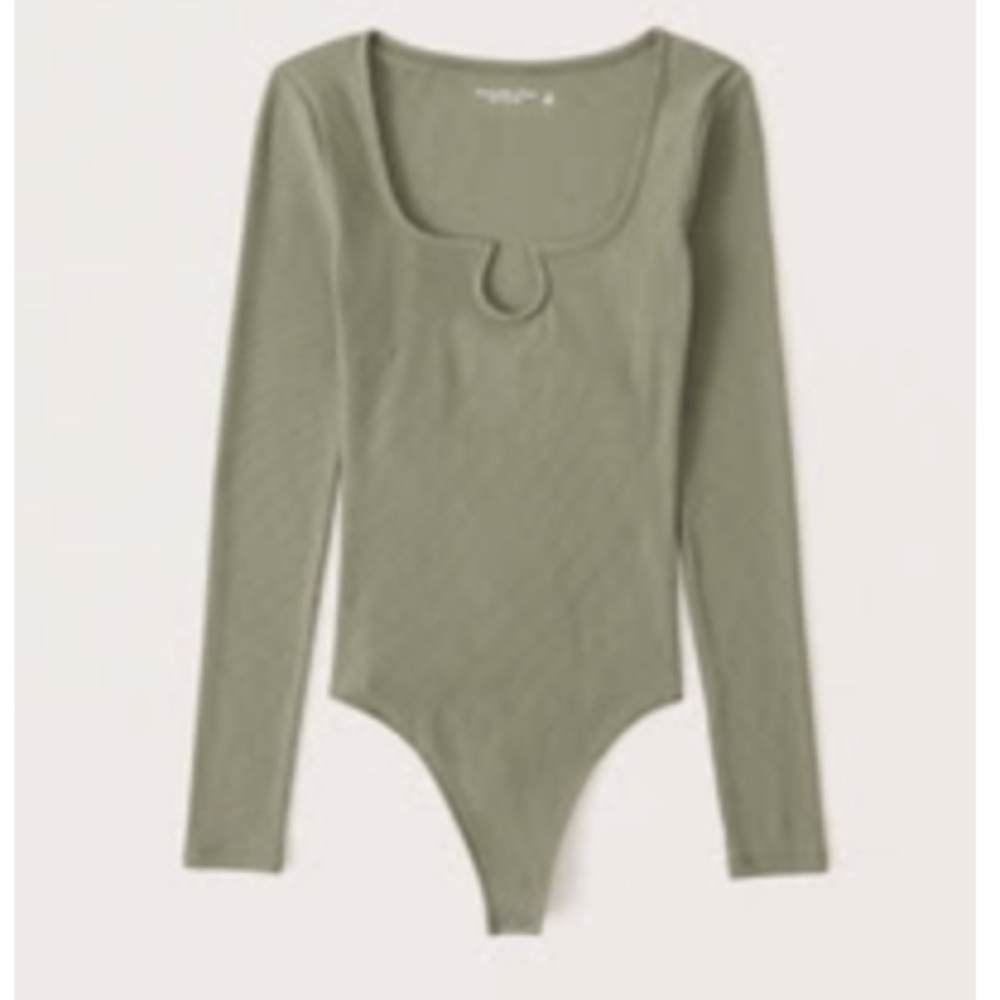 Abercrombie & Fitch Olive Green Women's Bodysuit NWOT